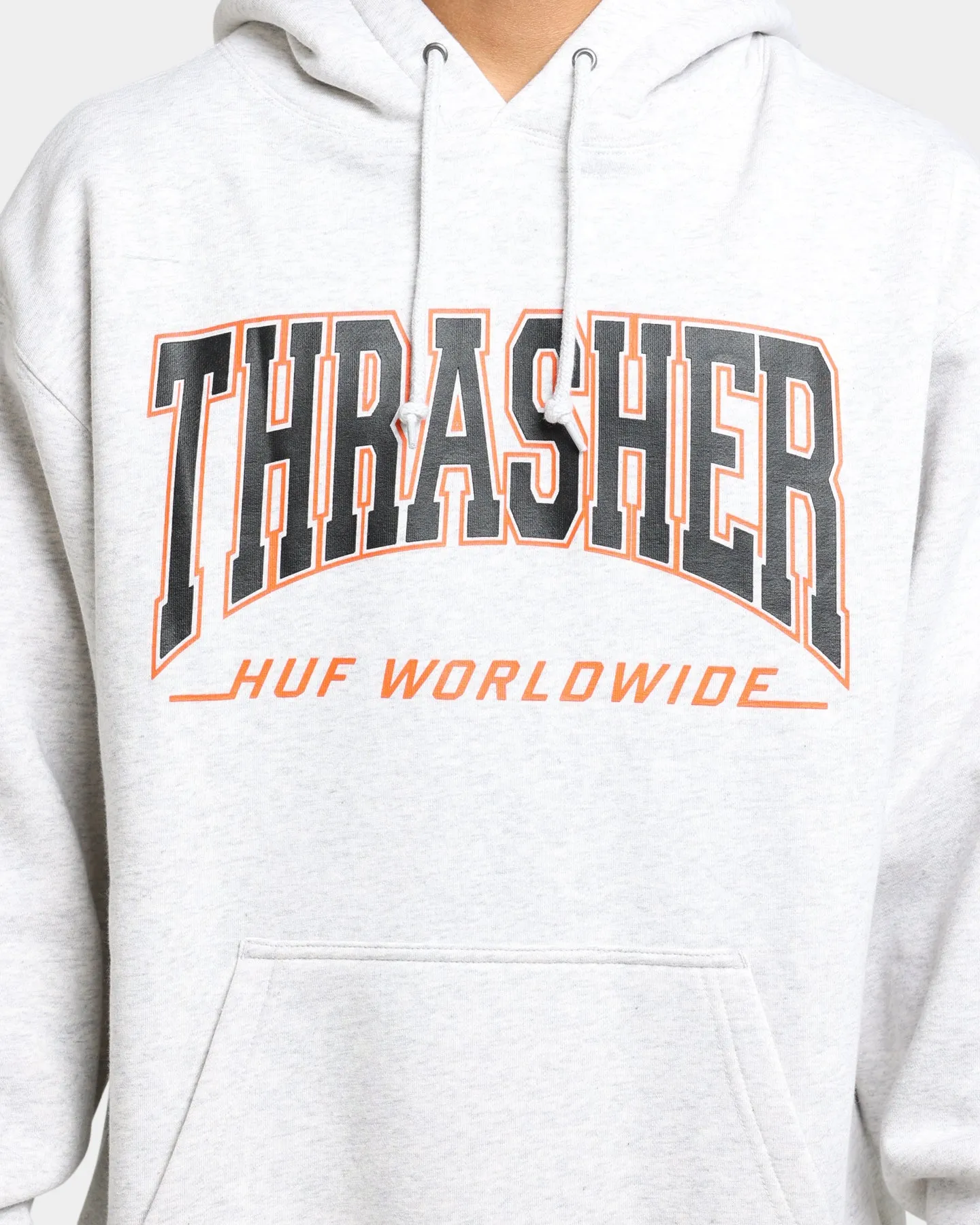 HUF X Thrasher Bayview Pullover Hoodie Athletic Heather