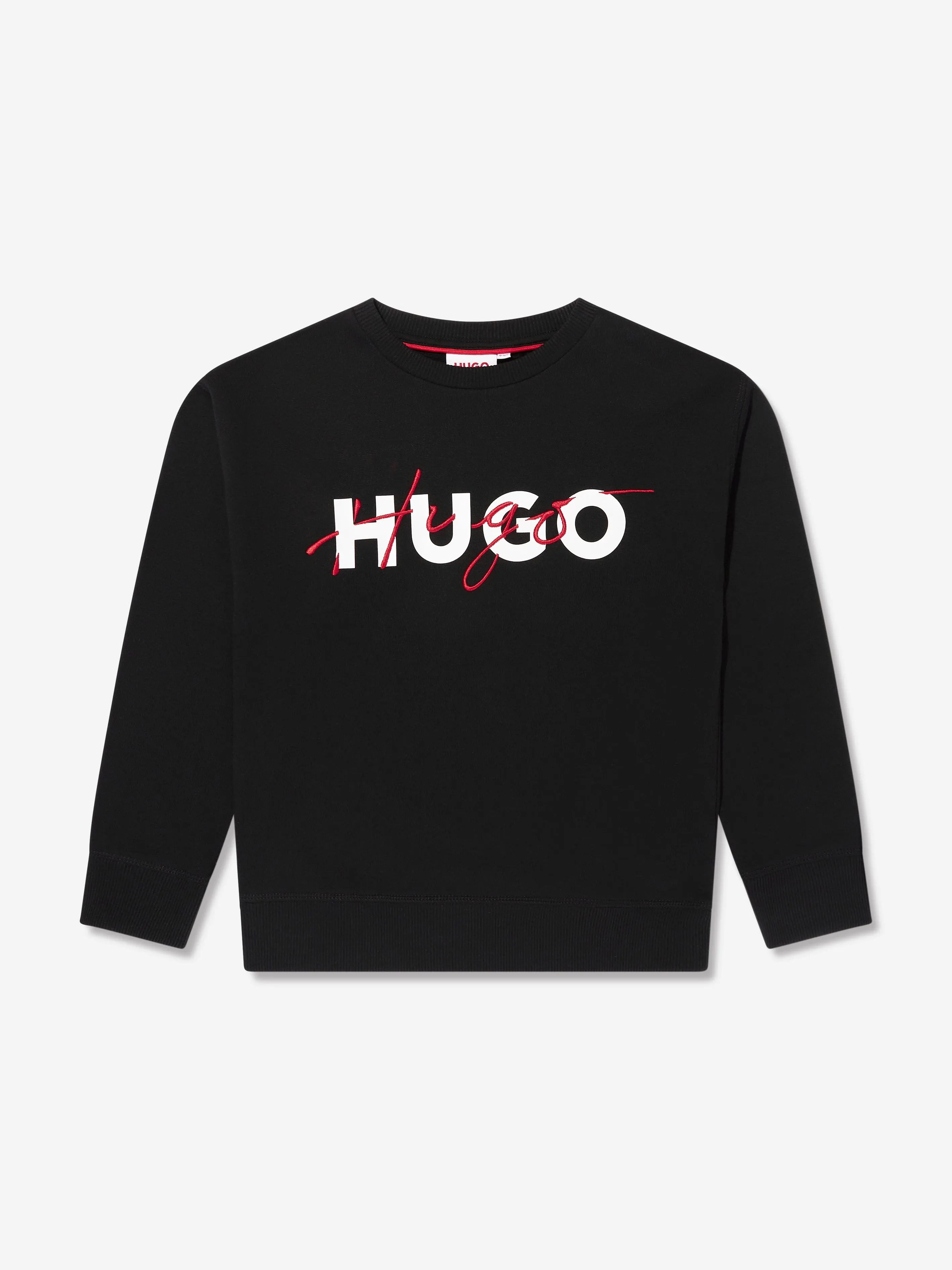 Hugo Boys Logo Sweatshirt in Black