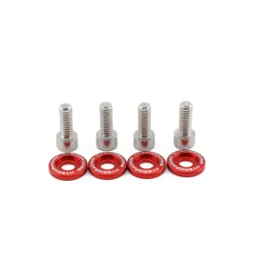 Hybrid Racing M6X1.0 Accessory Hardware Kit Red - HYB-DWH-00-02