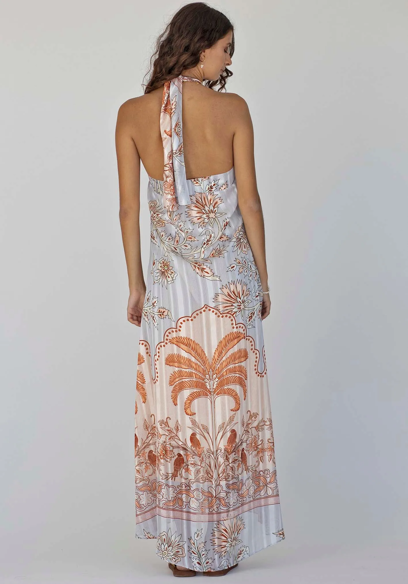 Ipanema Tropical Halter Maxi Dress