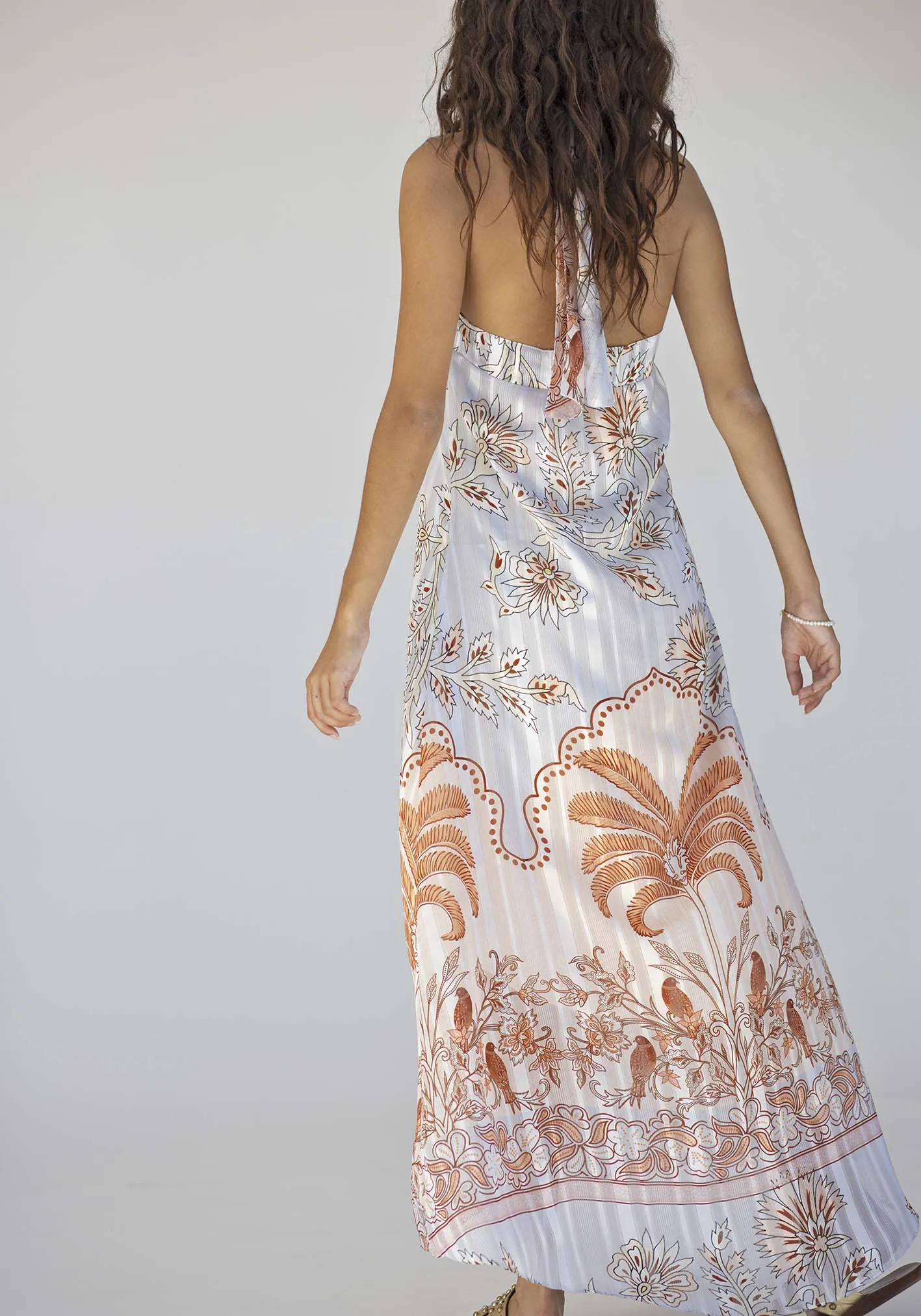 Ipanema Tropical Halter Maxi Dress