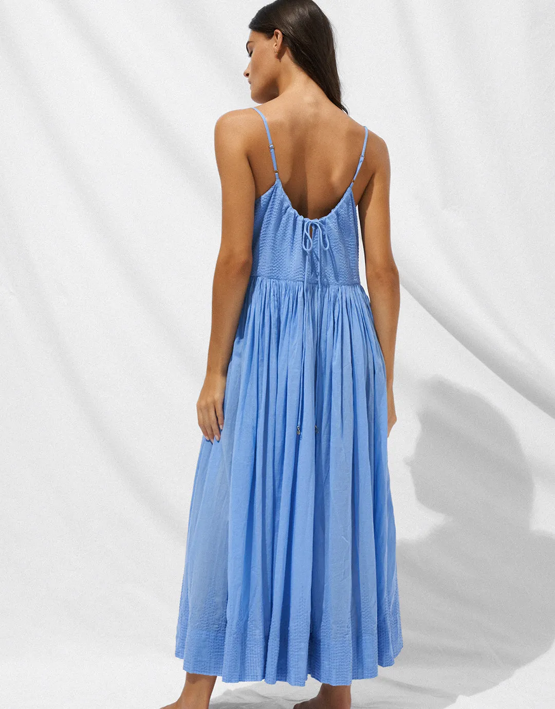 Island Nostalgia Maxi Dress - Cornflower