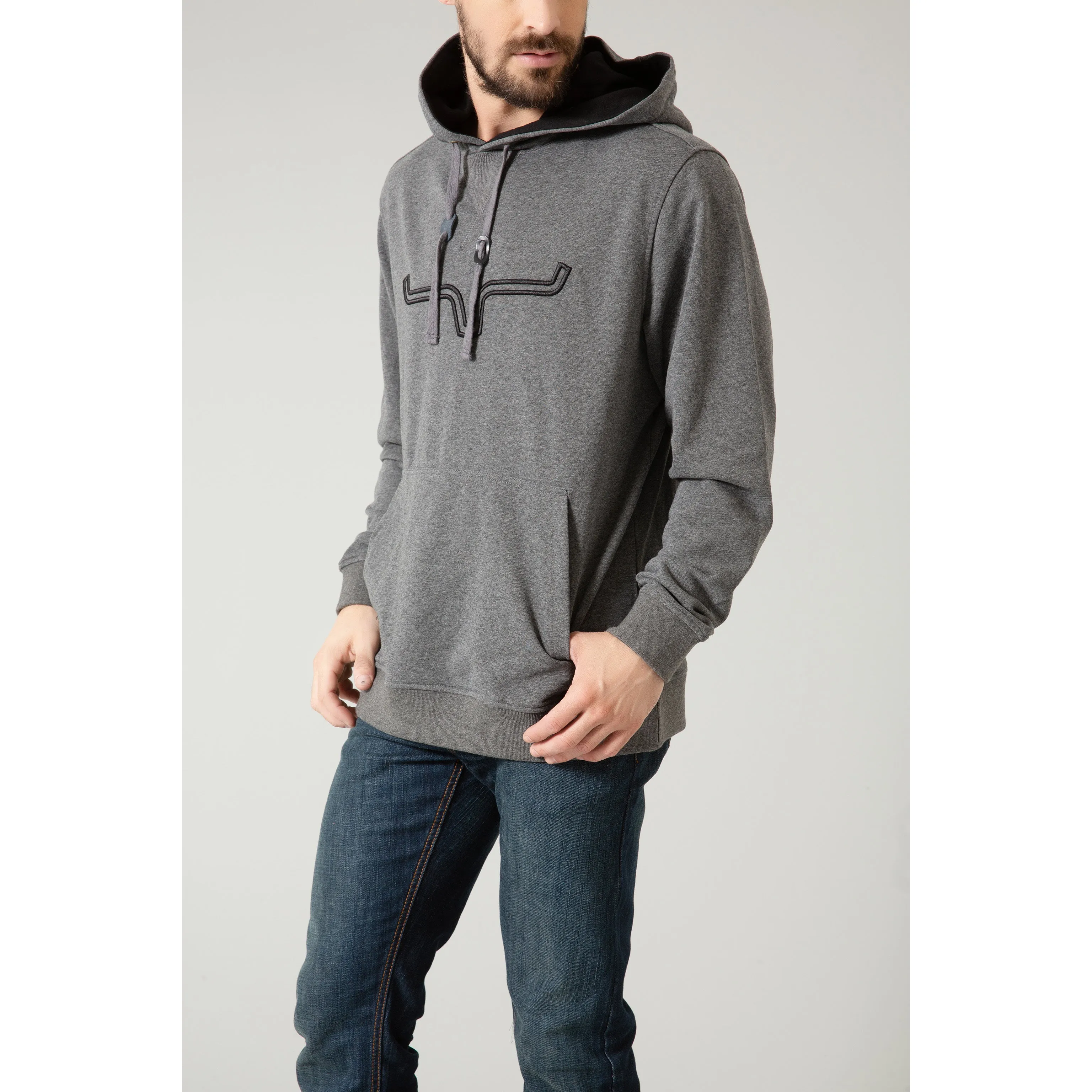 Kimes Ranch Men's Charcoal Grey Fast Talker Hoodie