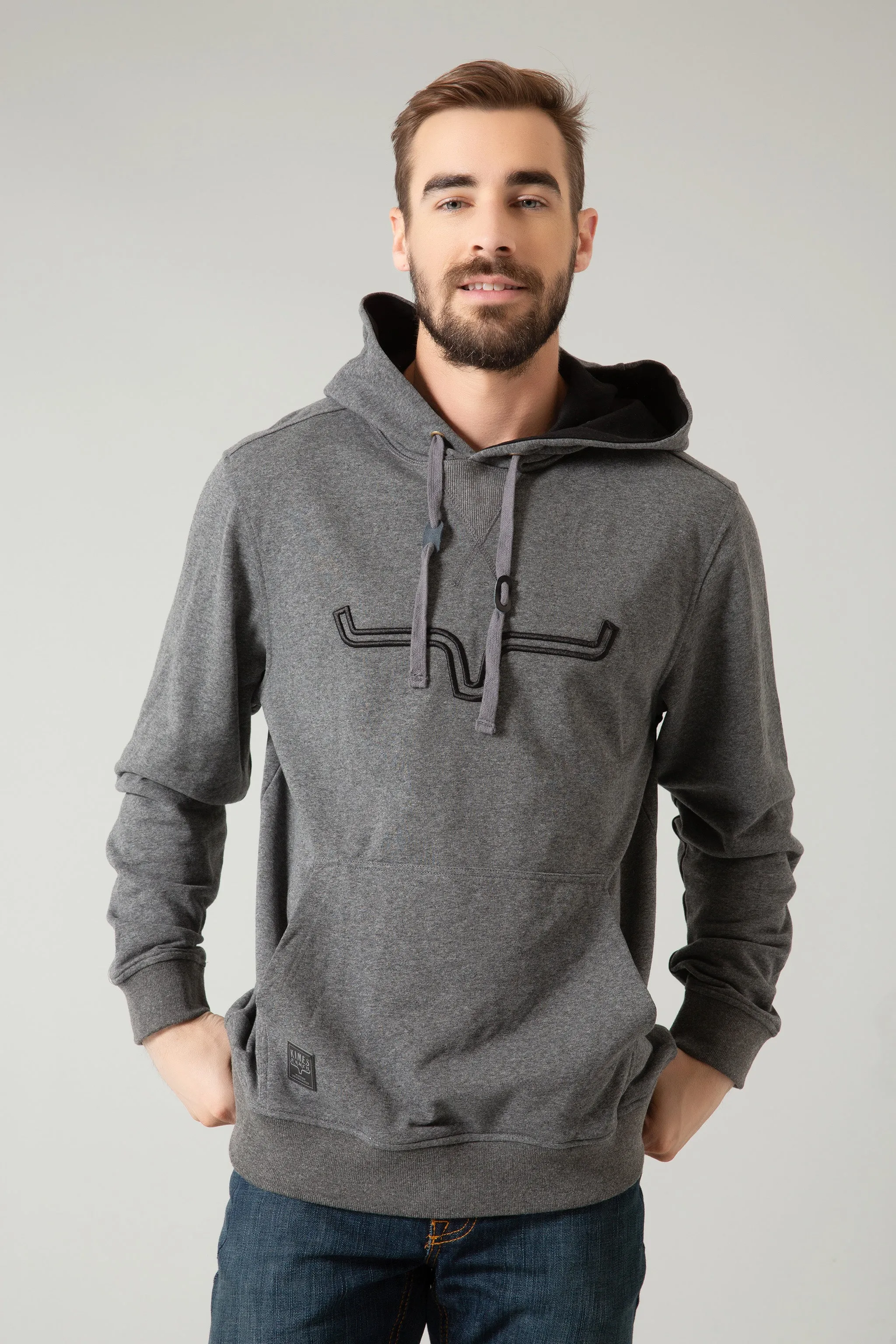 Kimes Ranch Men's Charcoal Grey Fast Talker Hoodie