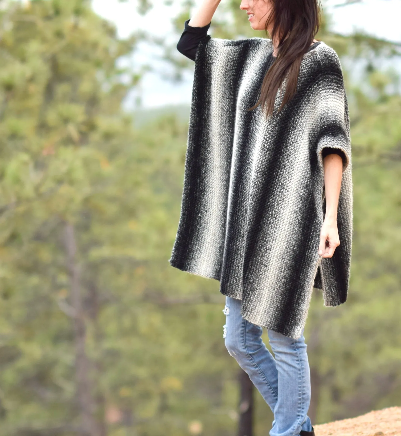 Knit Kit - Aspen Relaxed Poncho