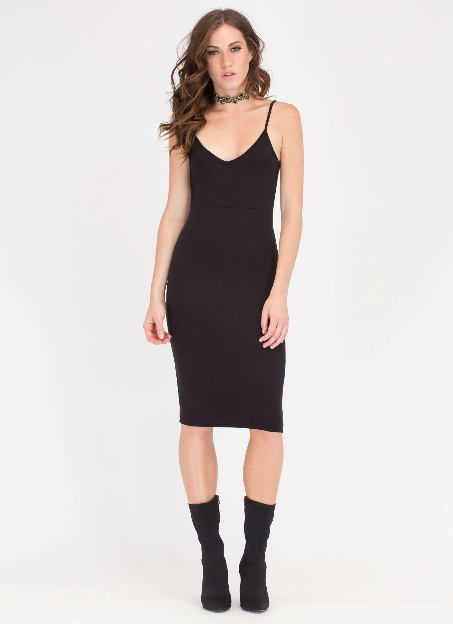 Knotty Thought Open Back Midi Dress