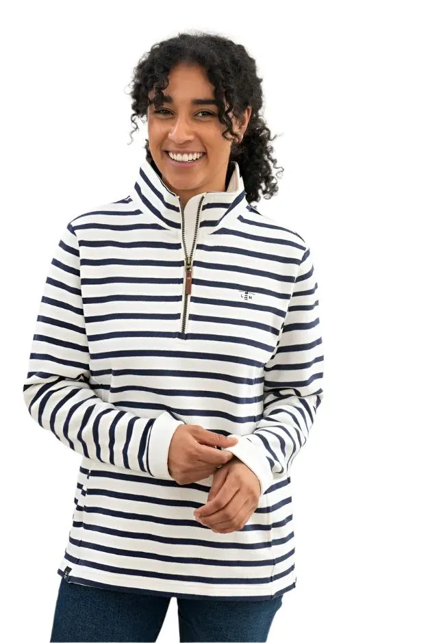 Lighthouse Womens Shore Sweatshirt Cloud/Navy