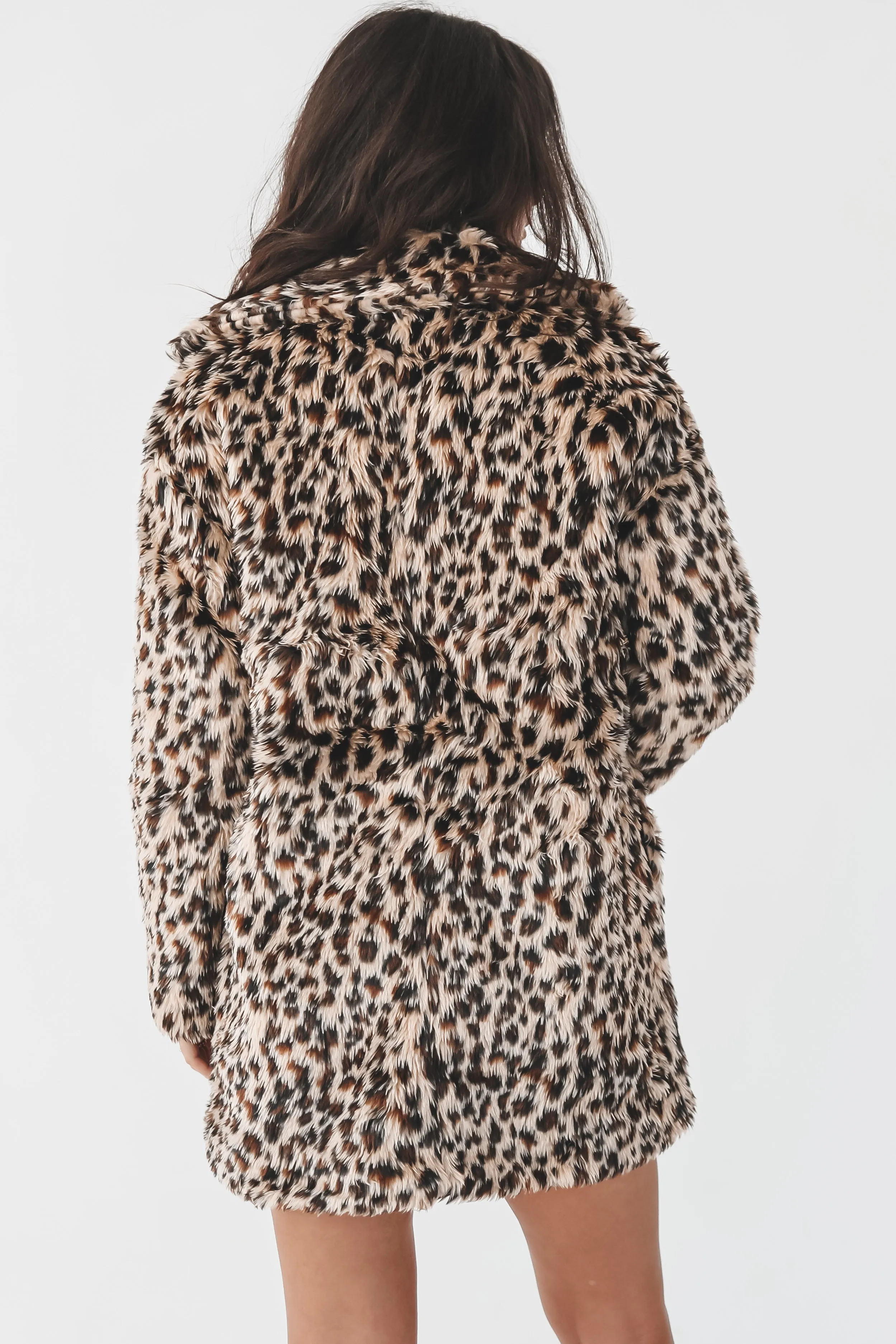 Like You Own the Place Leopard Faux Fur Coat