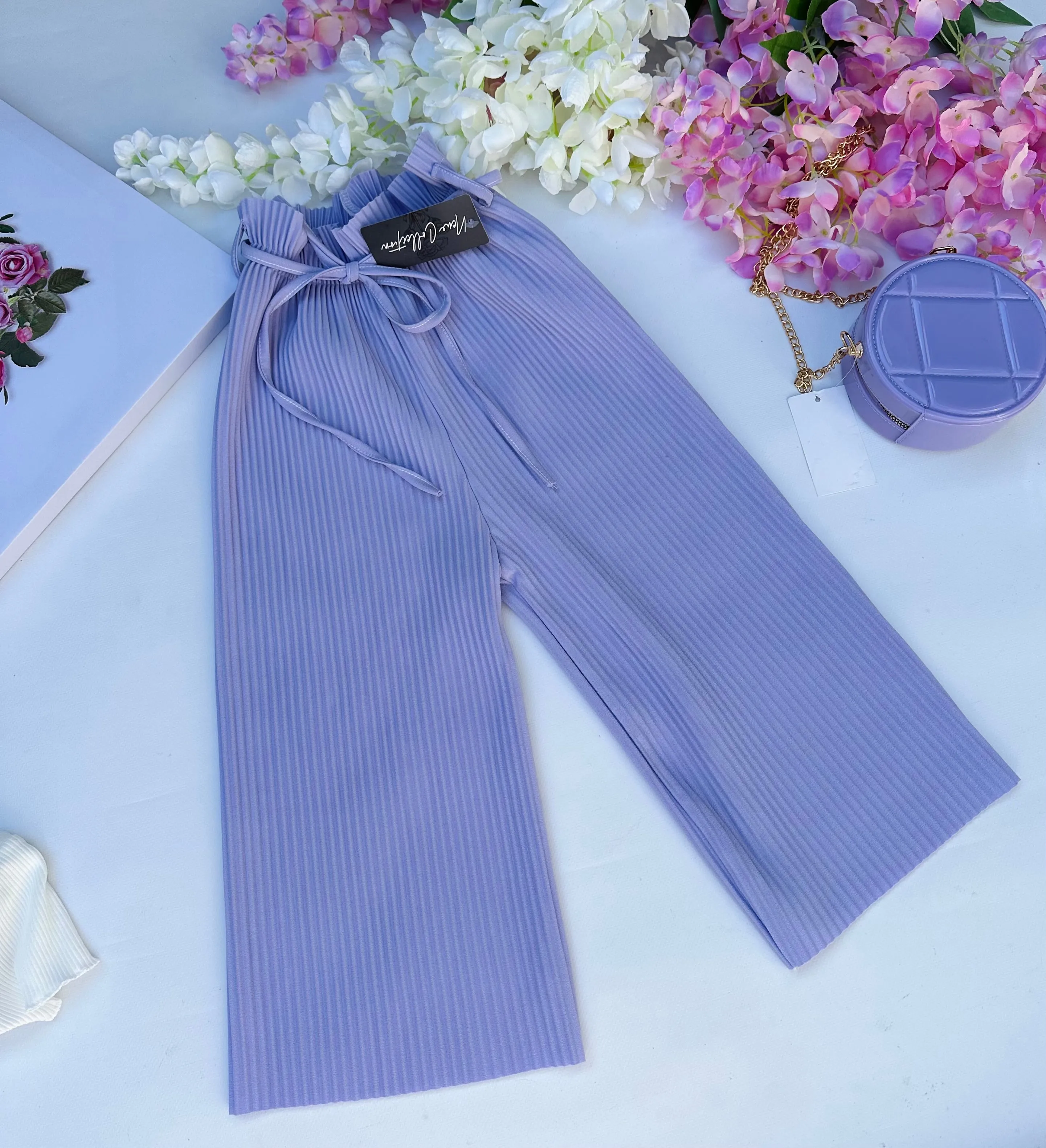 Lilac culottes pants