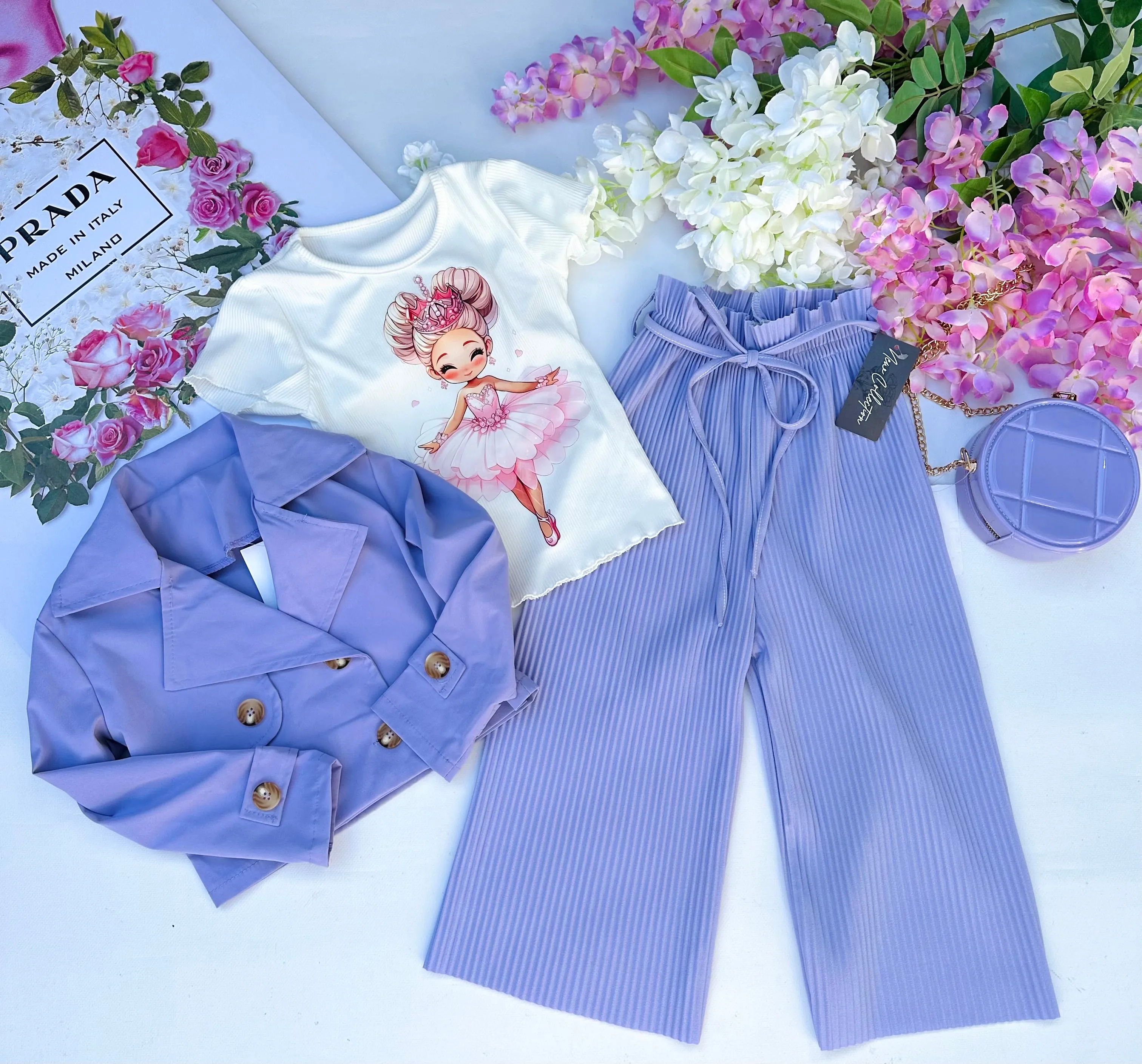 Lilac culottes pants