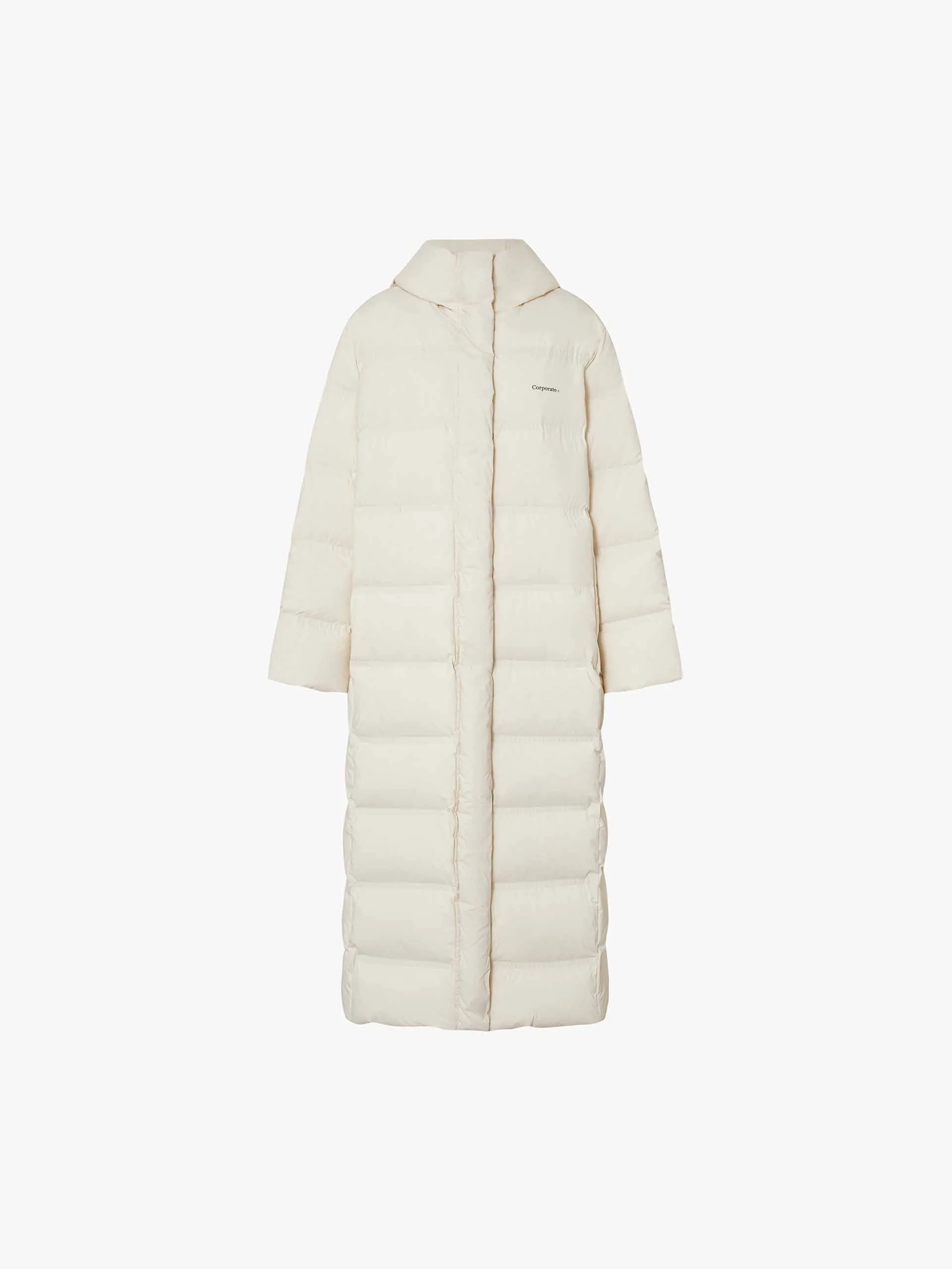 Long Line Hood Down Coat