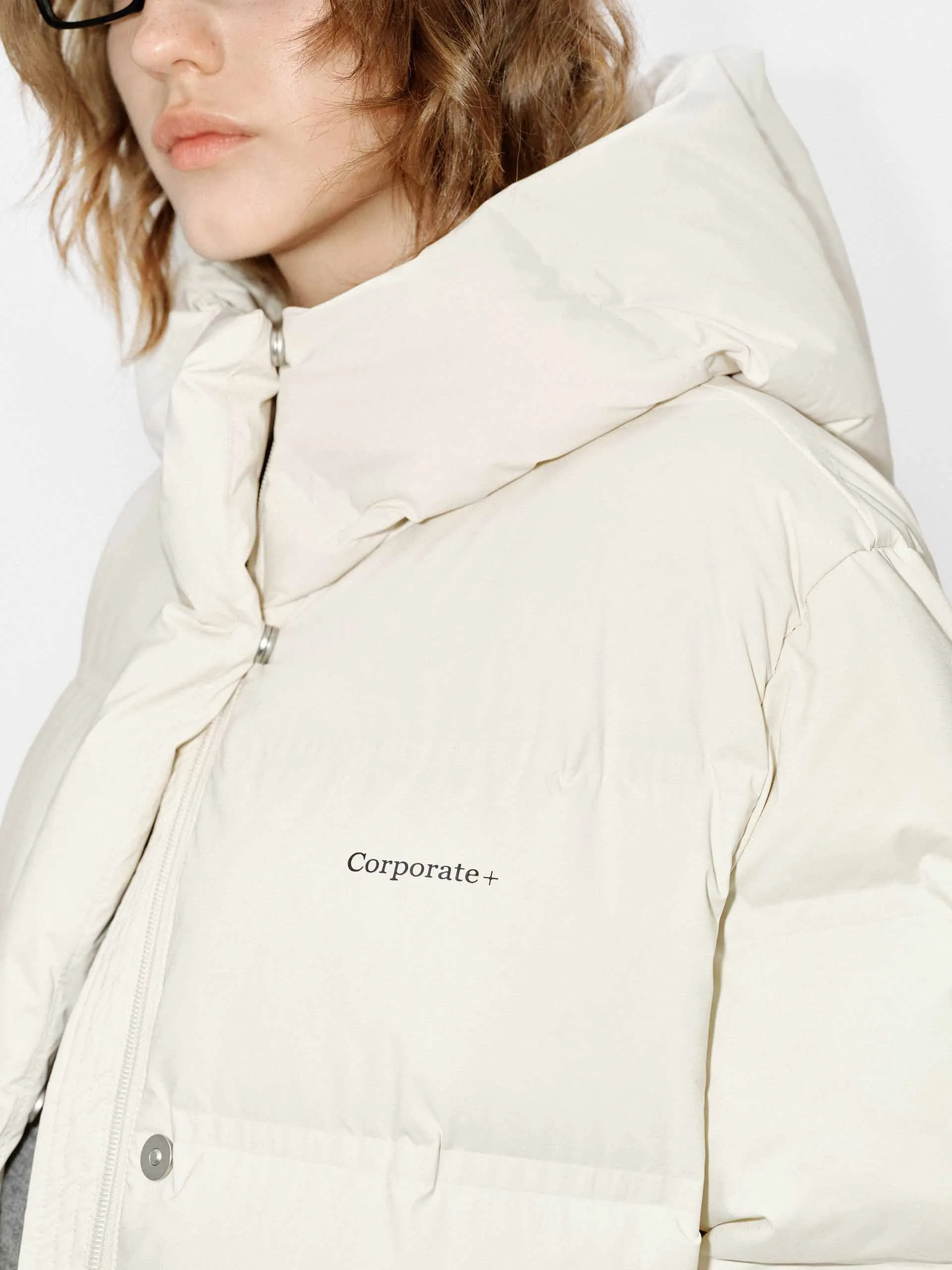 Long Line Hood Down Coat