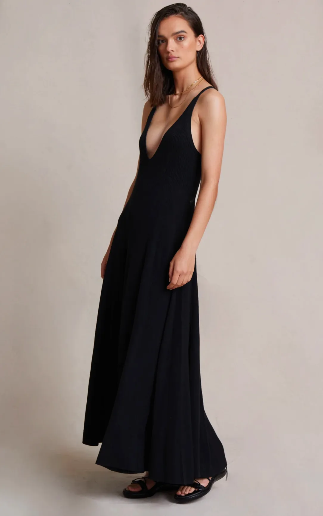 Luka Knit Maxi Dress - Black