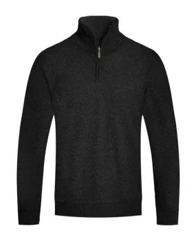 Mens Knit Quarter Zip Sweater