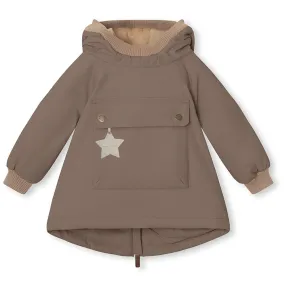 Mini A ture Morel grey Baby Wen Fleece anorak