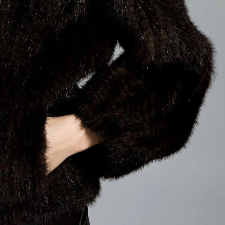 Mink Hair Knitted Fur Coat