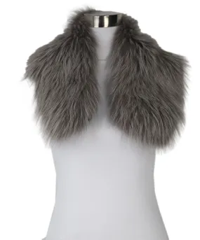 Mr.& Mrs. Italy Grey Fox Fur Collar