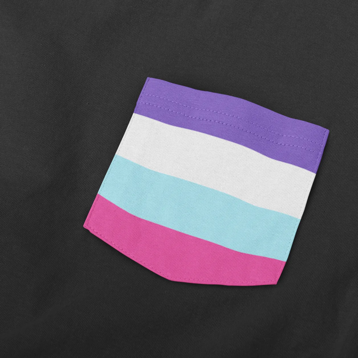 Multisexual Pride Flag Pocket T Shirt