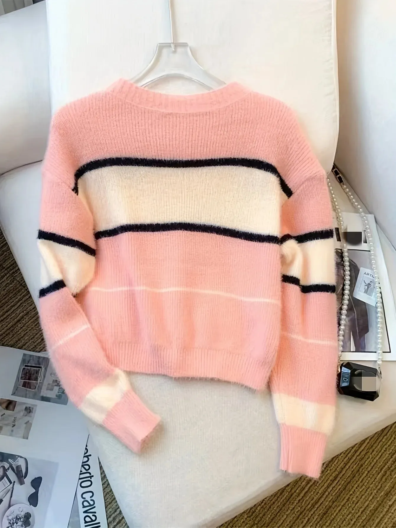 Odessa - Chic Color Block Pullover Sweater for Women