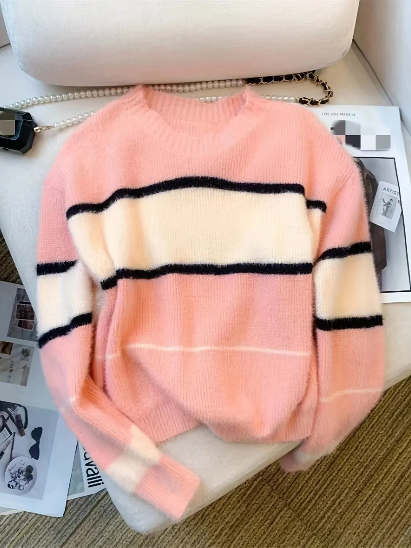 Odessa - Chic Color Block Pullover Sweater for Women