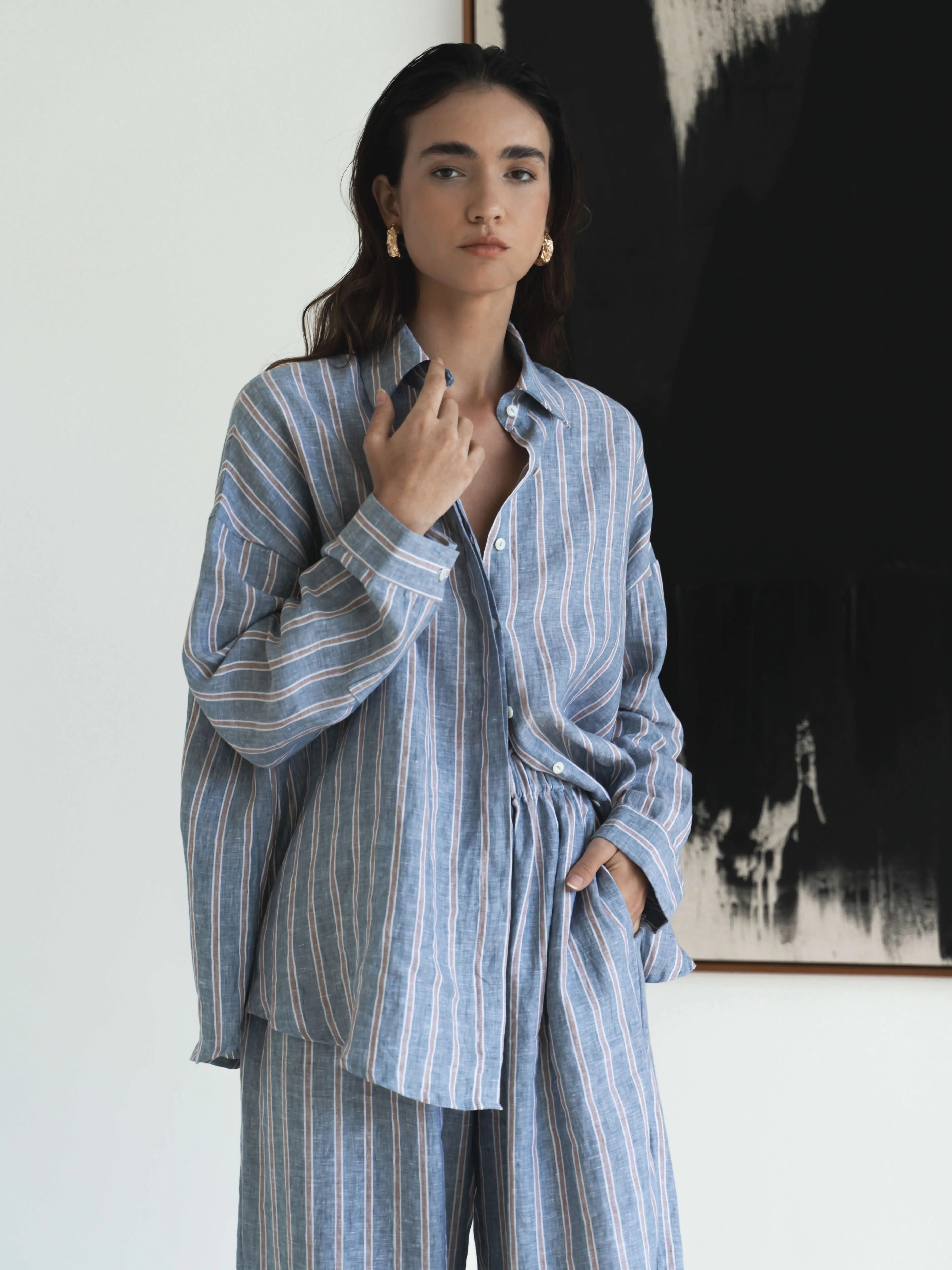 Oversized Linen Shirt