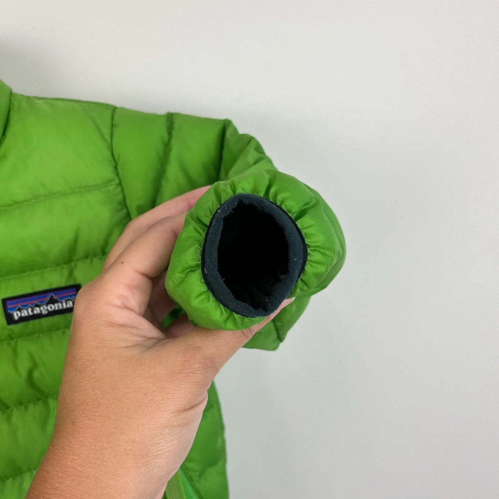 Patagonia Baby Down Sweater Coat Green 3-6 Months