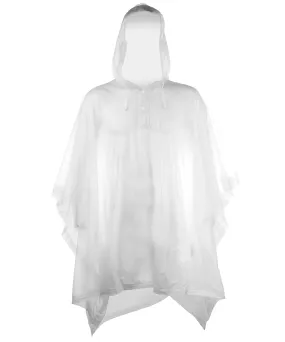 Plastic poncho | Clear