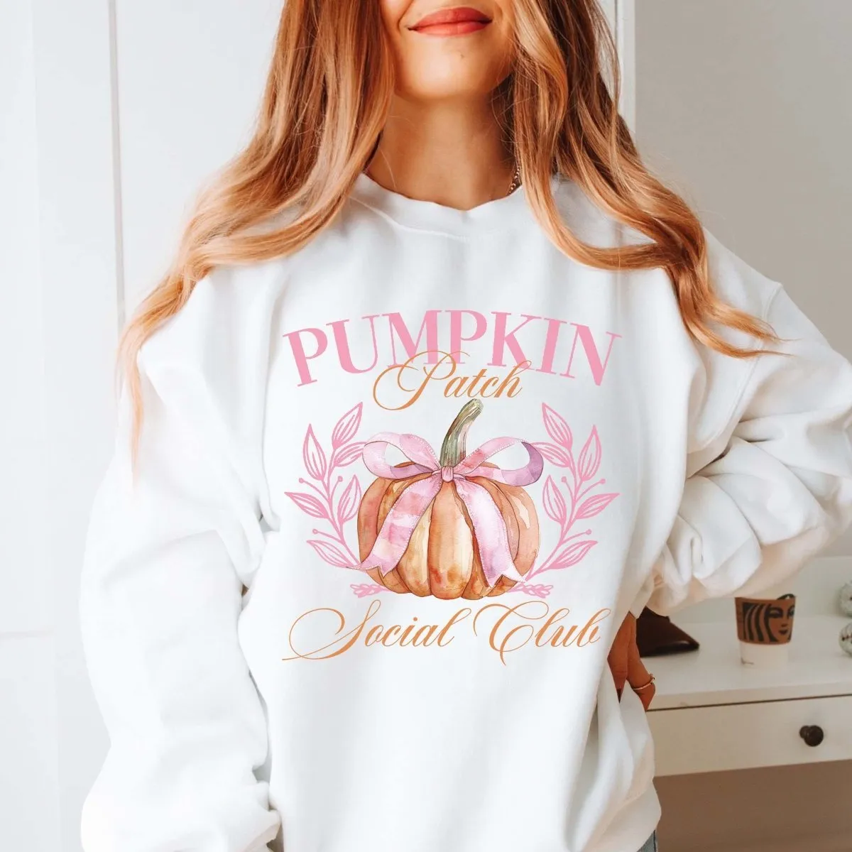 Pumpkin Patch Social Club Wholesale Graphic Sweatshirt - Quick Shipping