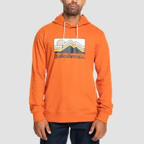 Quiksilver Gradient Mountains Pullover Hoodie Gold Flame