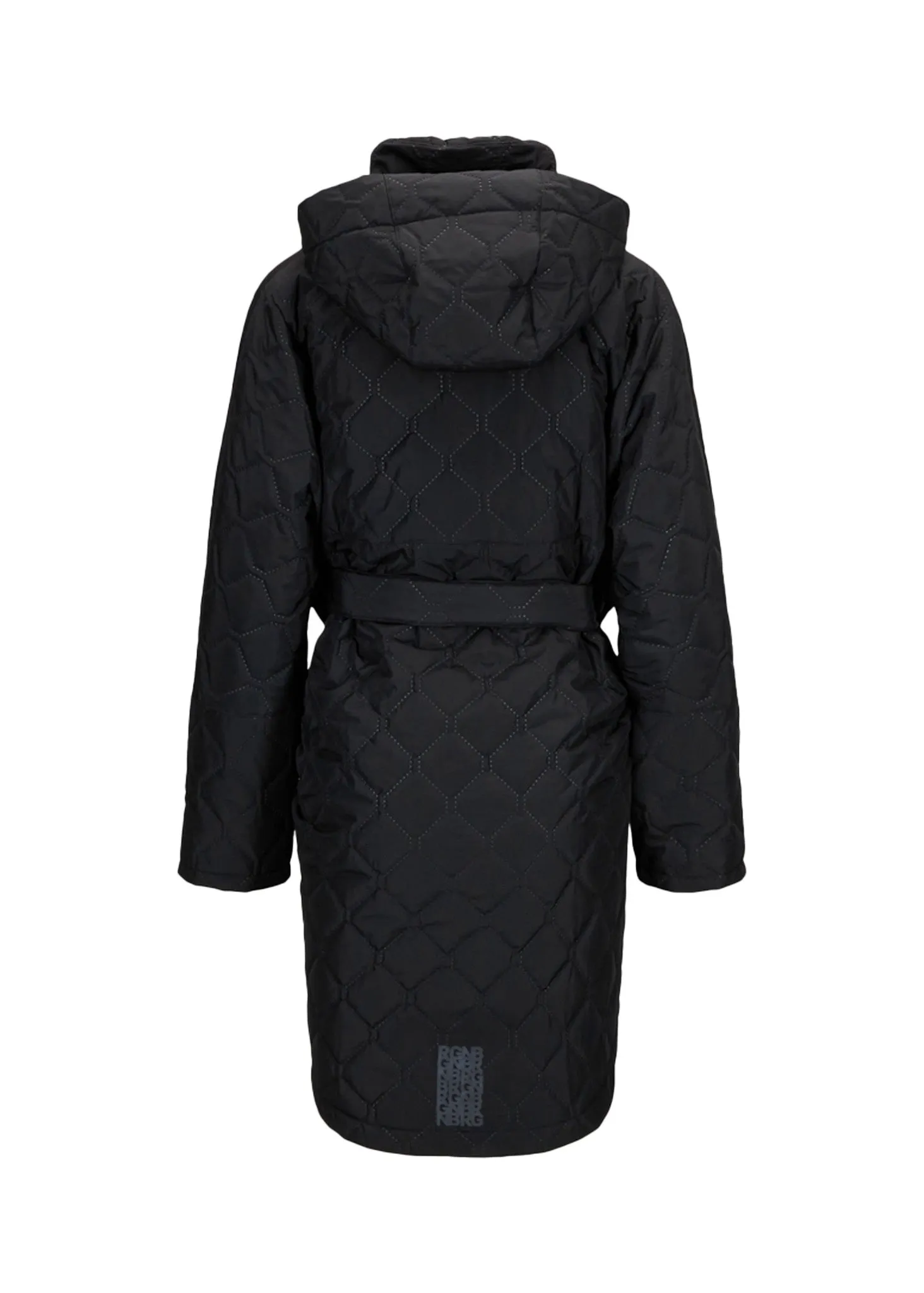 Quilted Bris Poncho - New Black