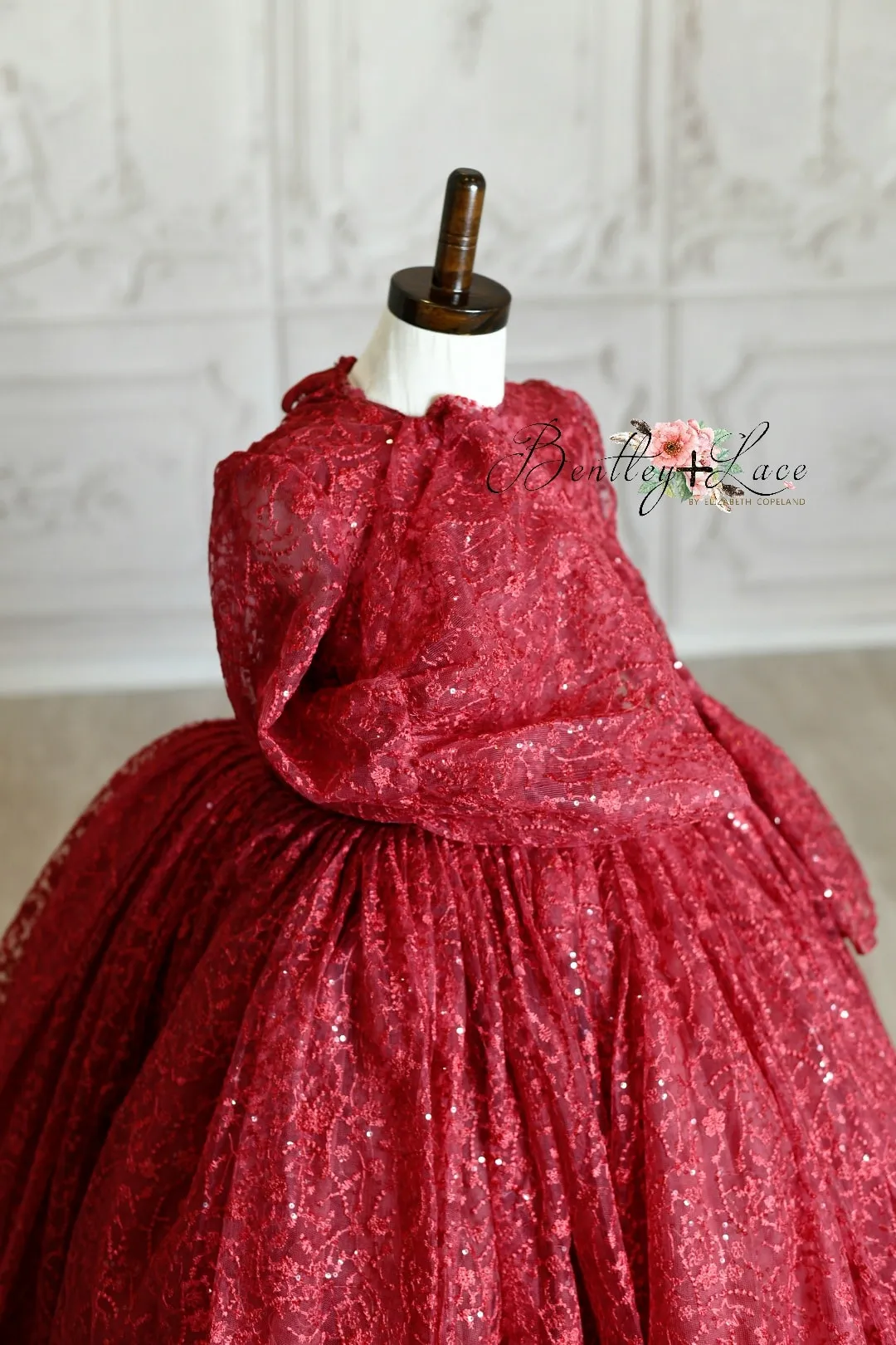 "Whit" Red - Floor Length Dress ( 5 Year - Petite 6 Year)