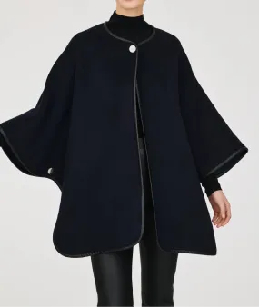 Reversible Wool Cape