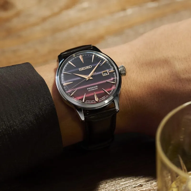 Seiko Presage ‘Purple Sunset’ Cocktail Time Limited Edition - SRPK75J1