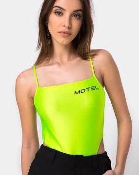 Solemo Bodice in Nylon Green Motel