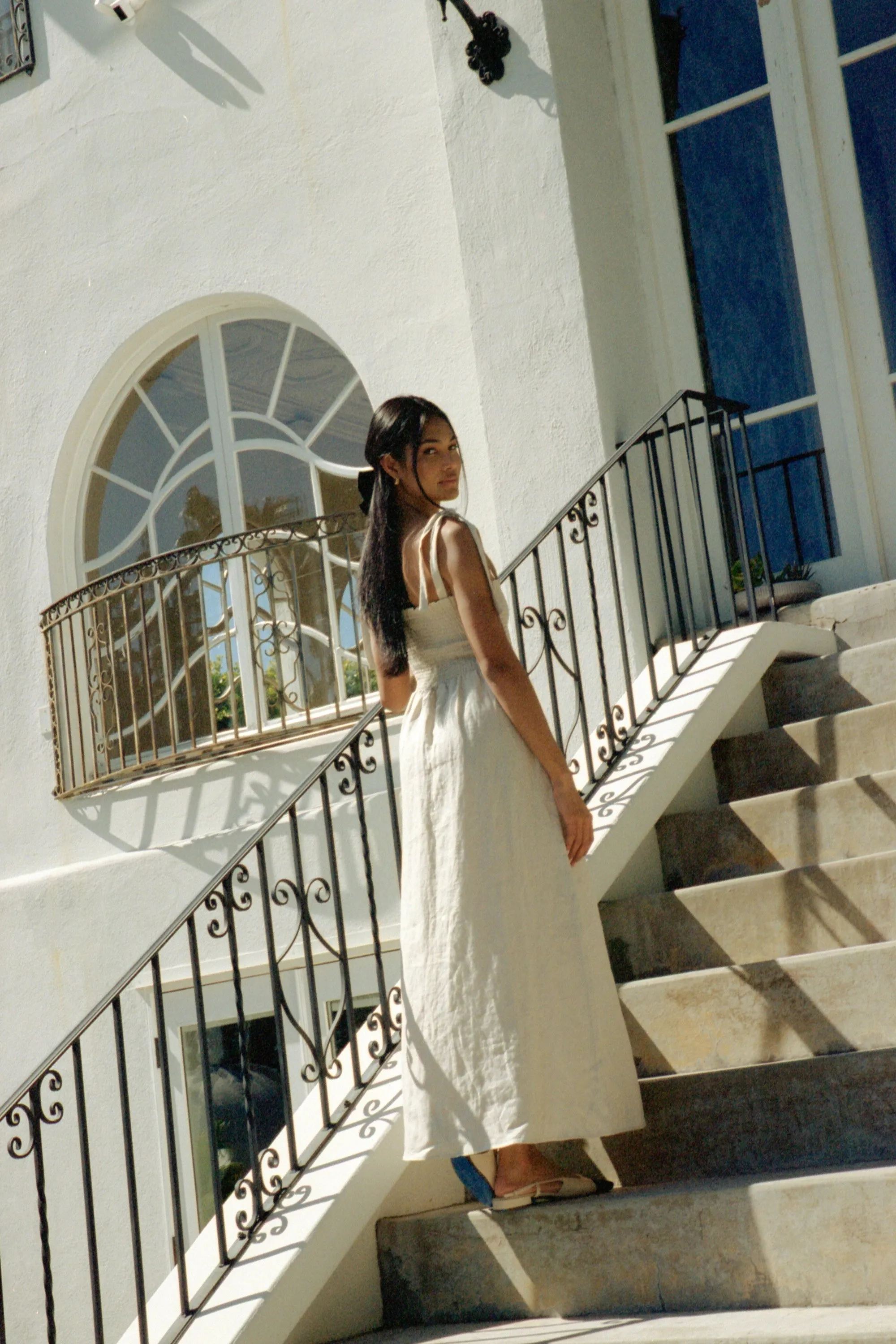 Sophie Dress in Oatmeal Linen