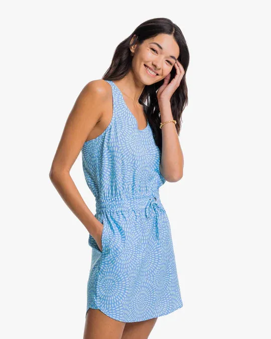 Southern Tide Laila Burst of Brightness Dress - Boat Blue