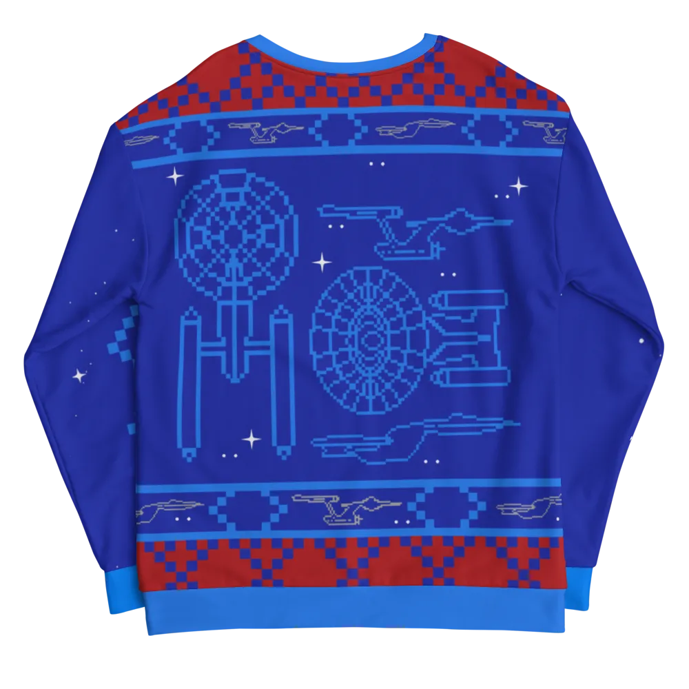 Star Trek Schematics Holiday Unisex Crewneck Sweatshirt