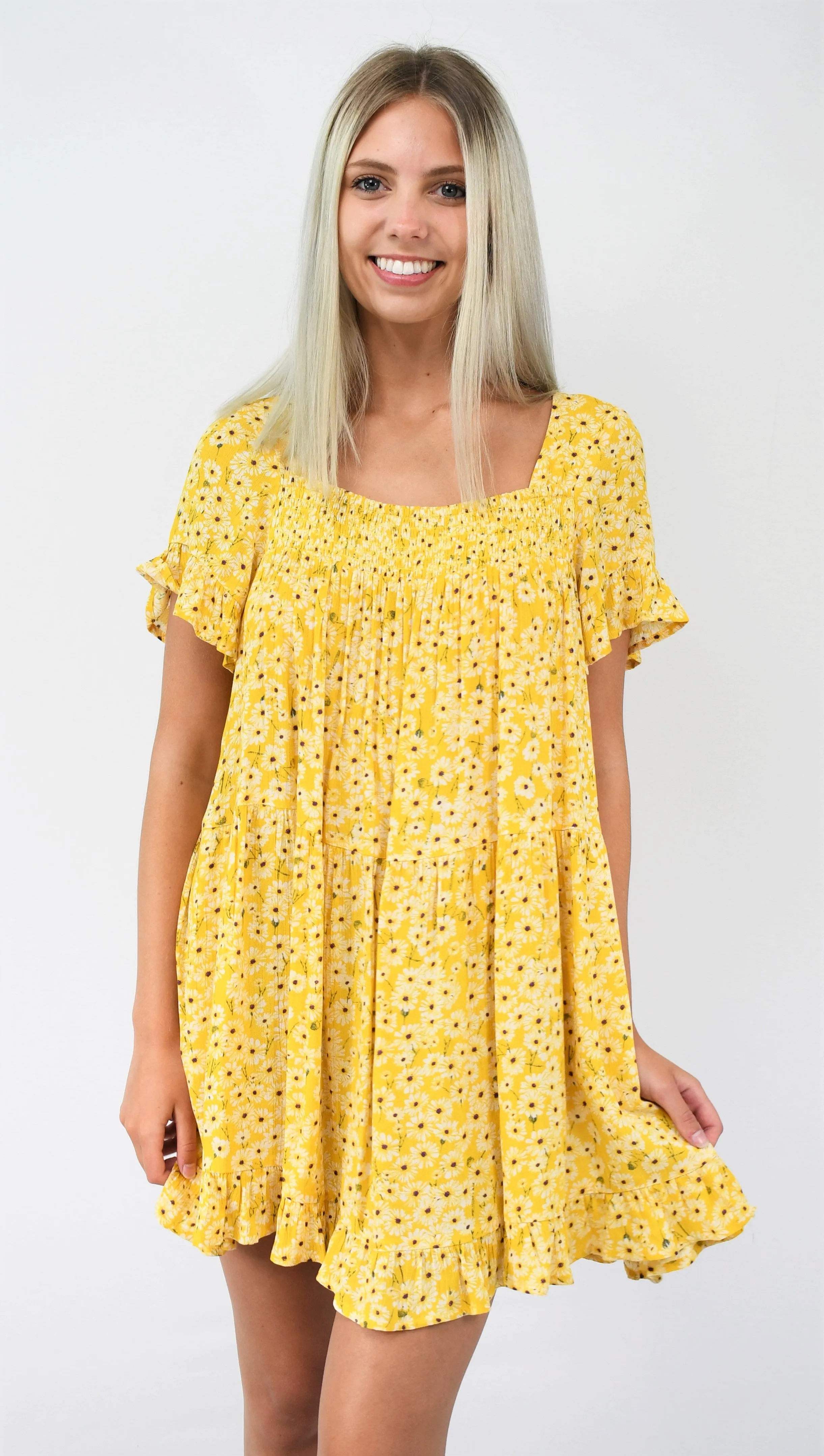 Sunshine and Daisies Babydoll Dress