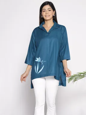 Teal Rayon ShirtTop - Lavanta