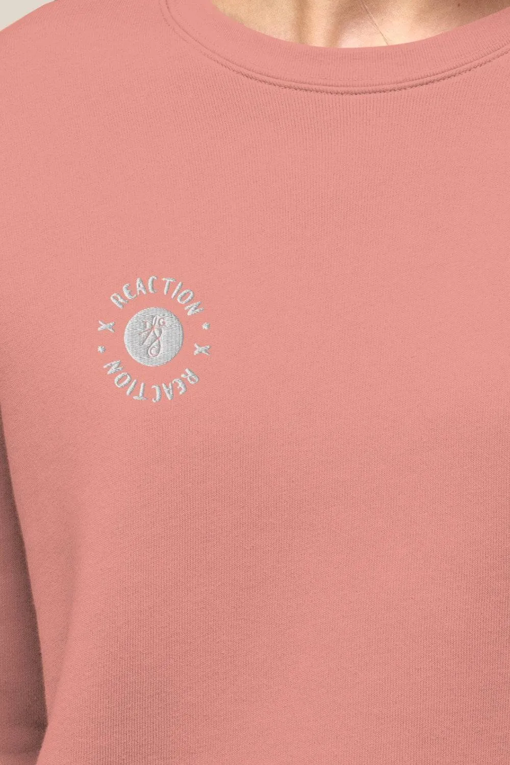 TGC Boutique X Reaction Pink Cropped Sweatshirt