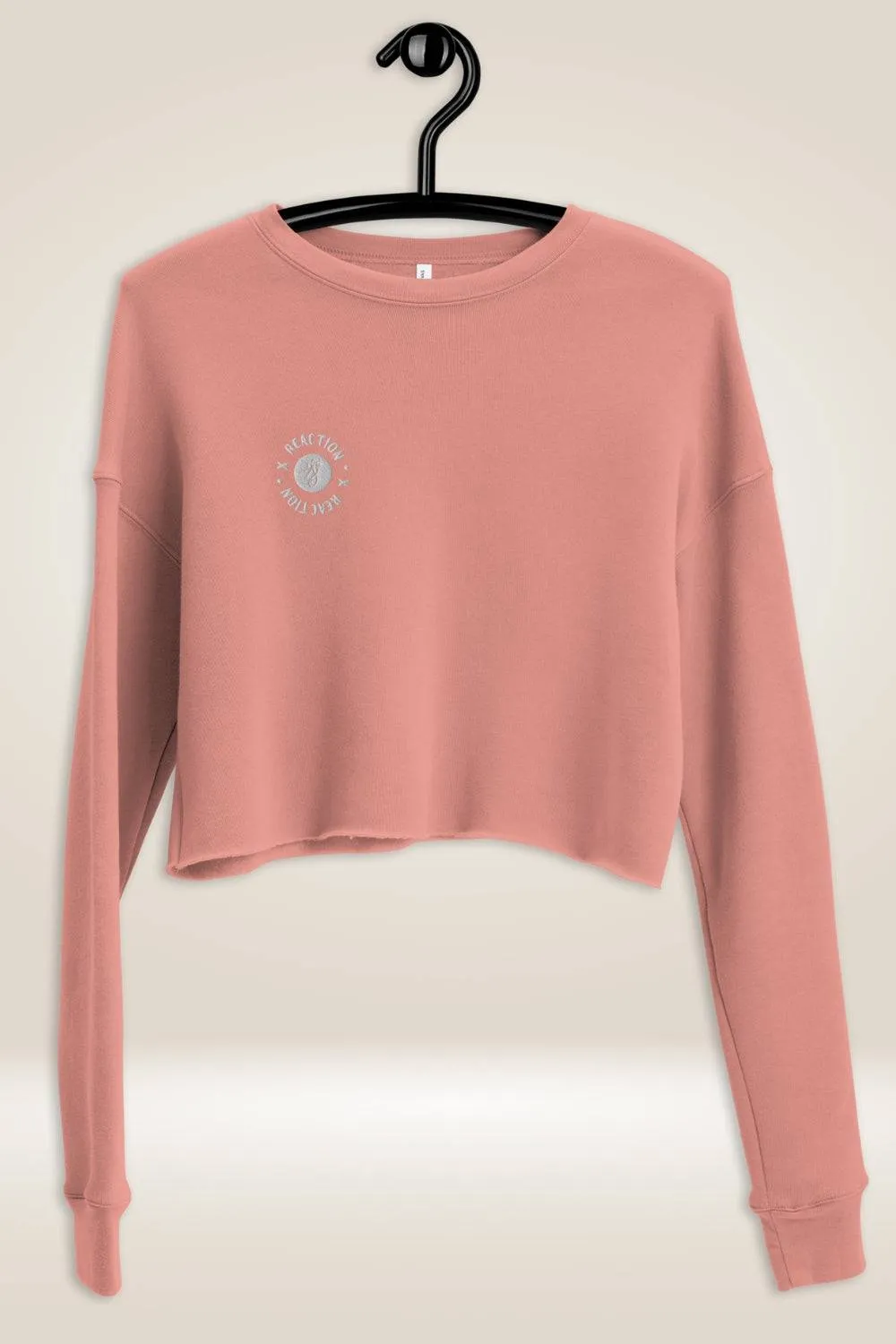 TGC Boutique X Reaction Pink Cropped Sweatshirt