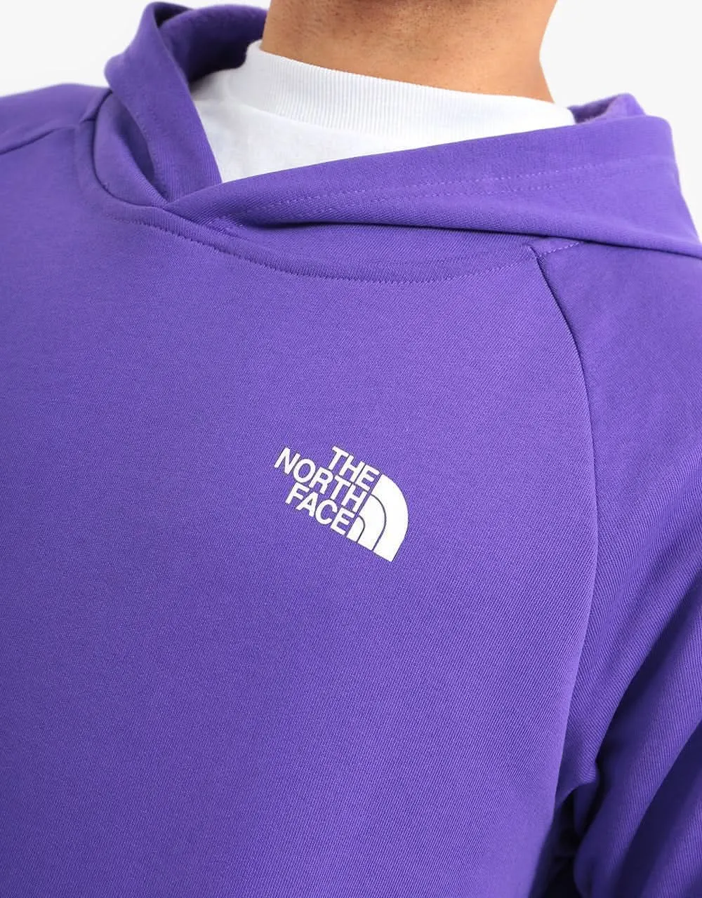 The North Face Raglan Red Box Pullover Hoodie - Peak Purple