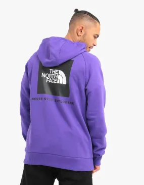 The North Face Raglan Red Box Pullover Hoodie - Peak Purple