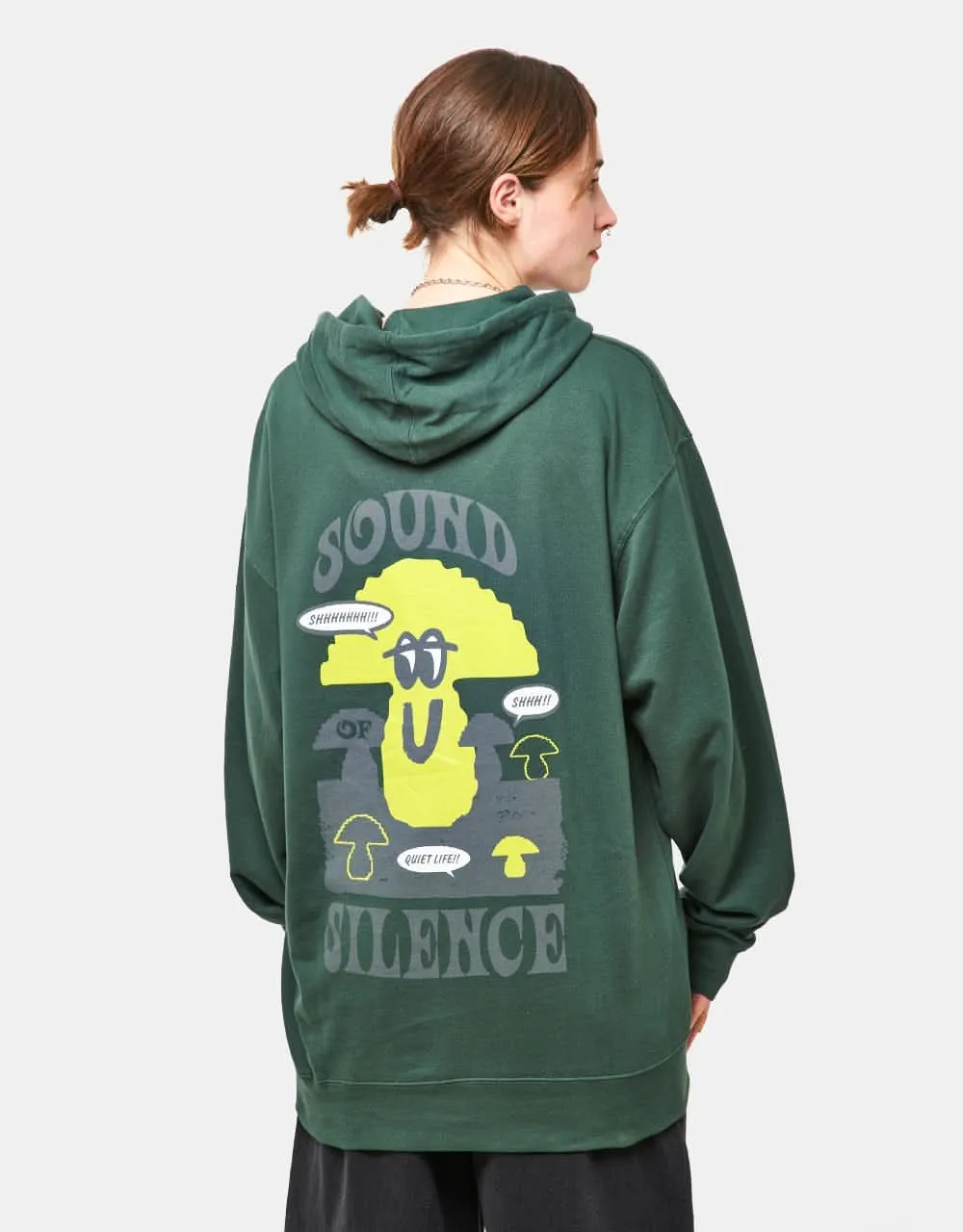 The Quiet Life Sound of Silence Pullover Hoodie - Hunter Green