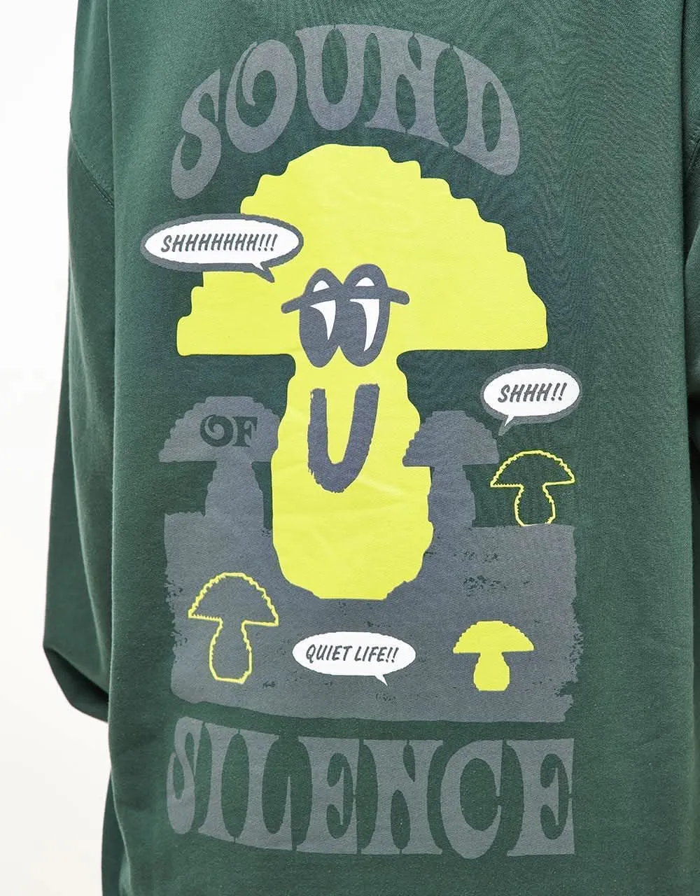 The Quiet Life Sound of Silence Pullover Hoodie - Hunter Green