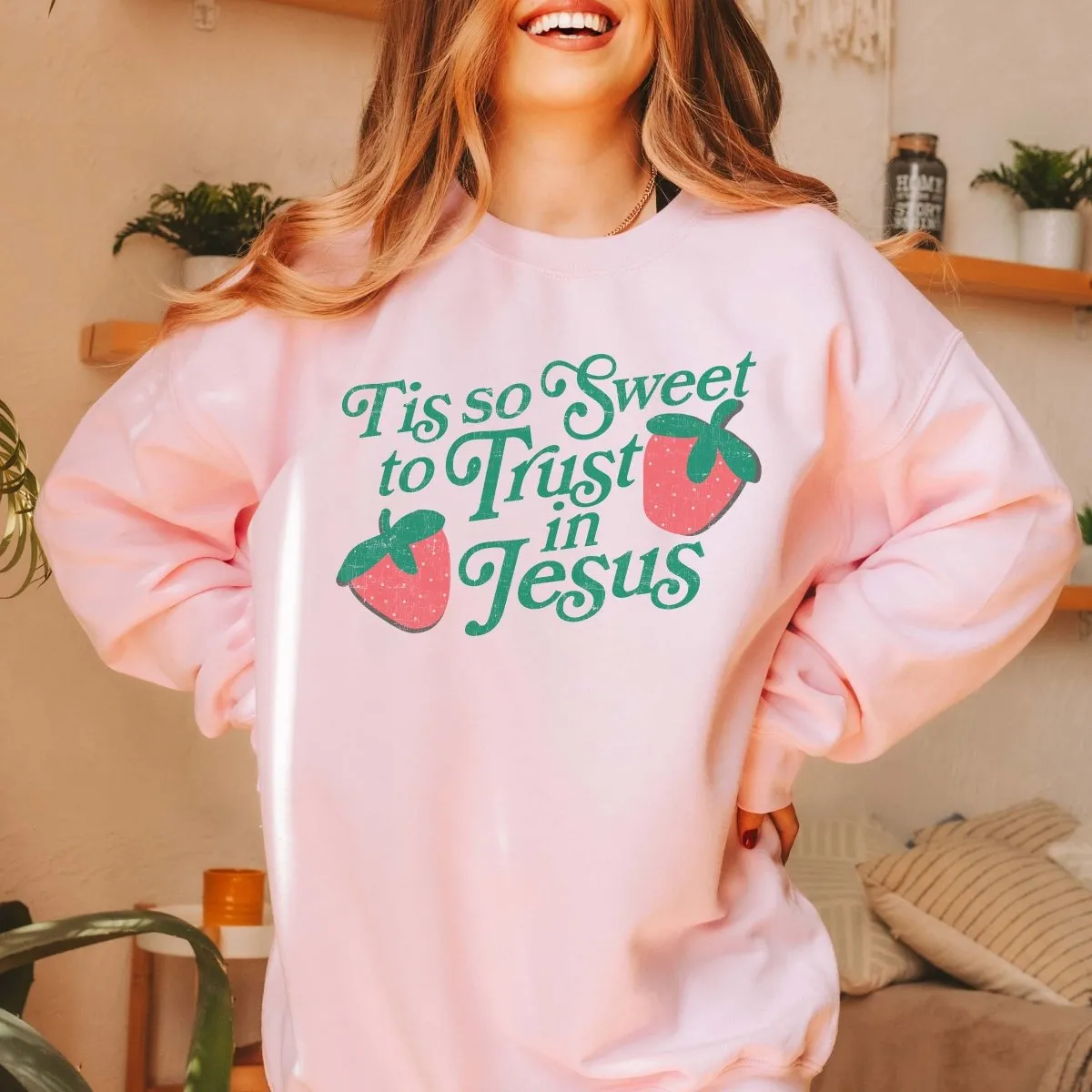 Tis So Sweet To Trust In Jesus Wholesale Sweatshirt - Fast Shipping