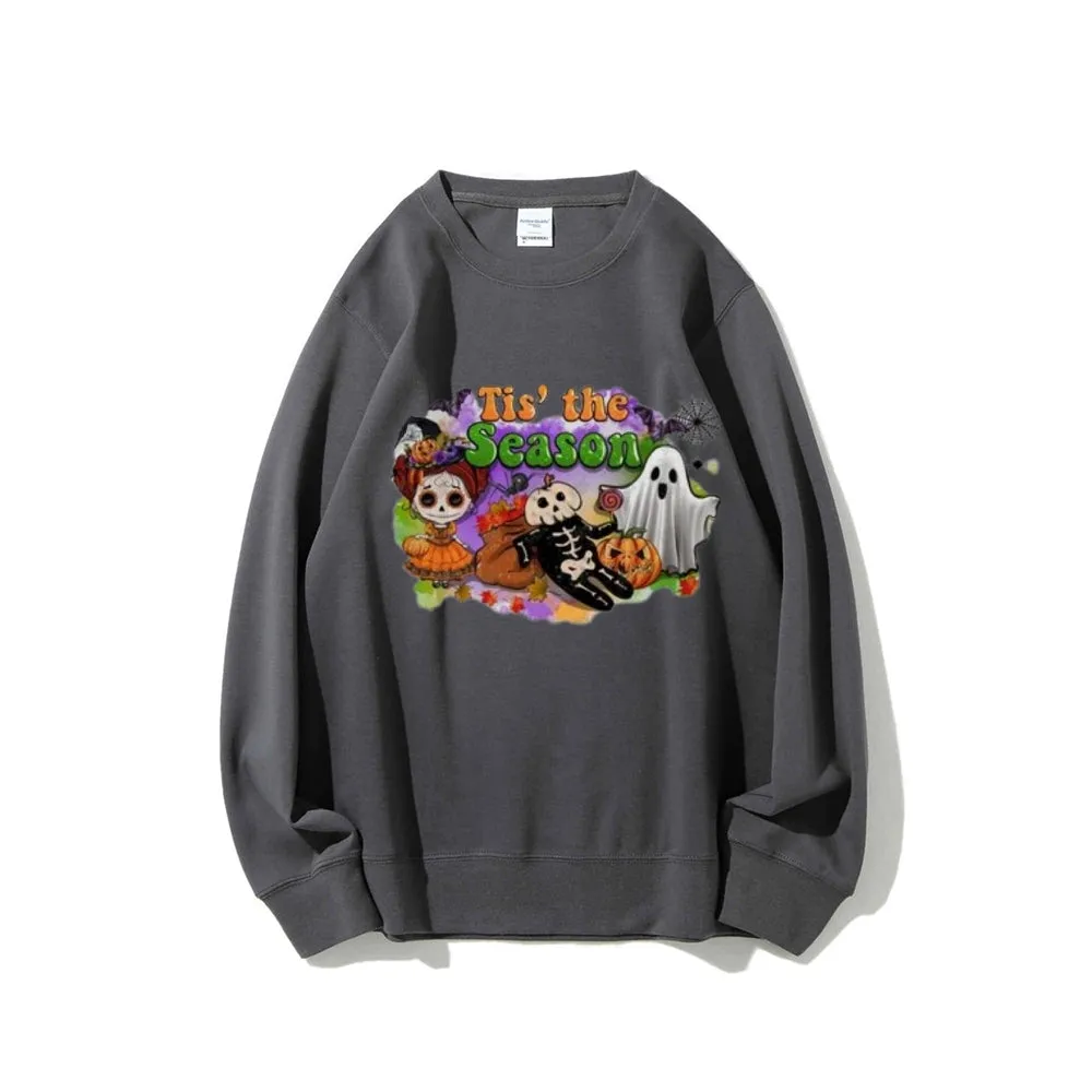 Tis The Season Women Halloween Graphic Sweatshirts