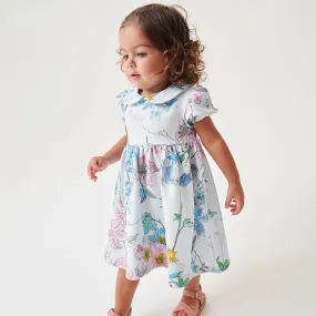 Toddler/Kid Girl's All-over Floral Print Design Cotton Dress