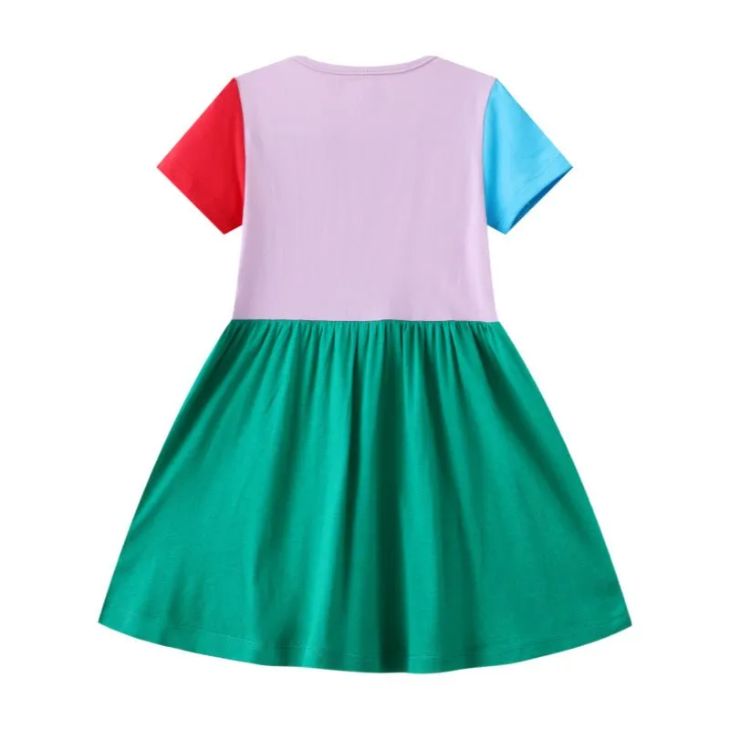 Toddler/Kid Girl's Colorful Flowers Dress