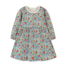 Toddler/Kid Girl's Long Sleeve Allover Floral Dress